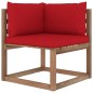 vidaXL Muebles de jardín de palets 6 pzs con cojines madera impregnada vidaXL Muebles de jardín de palets 6 pzs con cojines madera impregnada