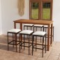 vidaXL Conjunto de bar para jardín 7 piezas con cojines marrón vidaXL Conjunto de bar para jardín 7 piezas con cojines marrón