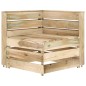 vidaXL Set de muebles de jardín 5 pzas madera de pino impregnada verde vidaXL Set de muebles de jardín 5 pzas madera de pino impregnada verde