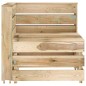 vidaXL Set de muebles de jardín 6 pzas madera de pino impregnada verde