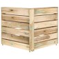 vidaXL Set de muebles de jardín 6 pzas madera de pino impregnada verde