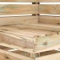 vidaXL Set de muebles de jardín 6 pzas madera de pino impregnada verde