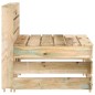 vidaXL Set de muebles de jardín 6 pzas madera de pino impregnada verde