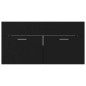 vidaXL Juego de muebles de baño madera de ingeniería negro vidaXL Juego de muebles de baño madera de ingeniería negro