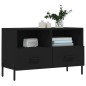 vidaXL Mueble para TV madera contrachapada negro 80x36x50 cm vidaXL Mueble para TV madera contrachapada negro 80x36x50 cm