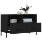 vidaXL Mueble para TV madera contrachapada negro 80x36x50 cm vidaXL Mueble para TV madera contrachapada negro 80x36x50 cm