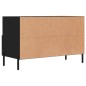 vidaXL Mueble para TV madera contrachapada negro 80x36x50 cm vidaXL Mueble para TV madera contrachapada negro 80x36x50 cm