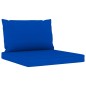 vidaXL Set de muebles de jardín 6 pzs madera impregnada cojines azules vidaXL Set de muebles de jardín 6 pzs madera impregnada cojines azules