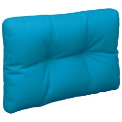 vidaXL Cojín para sofá de palets de tela azul 60x40x12 cm