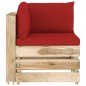 vidaXL Muebles de jardín 5 piezas con cojines madera impregnada verde vidaXL Muebles de jardín 5 piezas con cojines madera impregnada verde