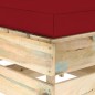 vidaXL Muebles de jardín 5 piezas con cojines madera impregnada verde