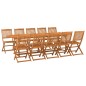 vidaXL Set de comedor para jardín 11 piezas madera maciza de acacia vidaXL Set de comedor para jardín 11 piezas madera maciza de acacia