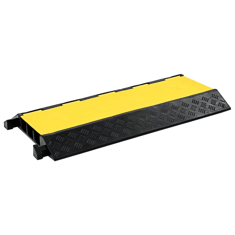 vidaXL Rampa de protección de cable 3 canales goma 93 cm vidaXL Rampa de protección de cable 3 canales goma 93 cm