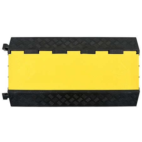 vidaXL Rampa de protección de cable 3 canales goma 93 cm