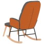 vidaXL Silla mecedora con reposapiés tela gris claro vidaXL Silla mecedora con reposapiés tela gris claro