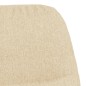 vidaXL Silla mecedora con reposapiés tela blanco crema vidaXL Silla mecedora con reposapiés tela blanco crema