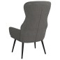 vidaXL Sillón de relax con reposapiés tela gris claro vidaXL Sillón de relax con reposapiés tela gris claro