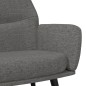 vidaXL Sillón de relax con reposapiés tela gris claro vidaXL Sillón de relax con reposapiés tela gris claro