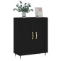 vidaXL Aparador de madera de ingeniería negro 69,5x34x90 cm vidaXL Aparador de madera de ingeniería negro 69,5x34x90 cm