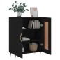 vidaXL Aparador de madera de ingeniería negro 69,5x34x90 cm vidaXL Aparador de madera de ingeniería negro 69,5x34x90 cm