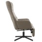 vidaXL Sillón de relax con reposapiés de terciopelo gris claro vidaXL Sillón de relax con reposapiés de terciopelo gris claro