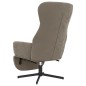 vidaXL Sillón de relax con reposapiés de terciopelo gris claro vidaXL Sillón de relax con reposapiés de terciopelo gris claro