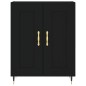 vidaXL Aparador de madera de ingeniería negro 69,5x34x90 cm vidaXL Aparador de madera de ingeniería negro 69,5x34x90 cm