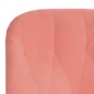 vidaXL Sillón de relax con taburete terciopelo rosa