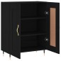 vidaXL Aparador de madera de ingeniería negro 69,5x34x90 cm vidaXL Aparador de madera de ingeniería negro 69,5x34x90 cm