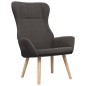 vidaXL Sillón de relax con taburete tela gris oscuro vidaXL Sillón de relax con taburete tela gris oscuro