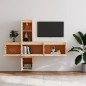 vidaXL Muebles para TV 5 piezas madera maciza de pino vidaXL Muebles para TV 5 piezas madera maciza de pino