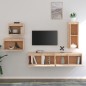 vidaXL Muebles para TV 5 piezas madera maciza de pino vidaXL Muebles para TV 5 piezas madera maciza de pino