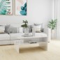 vidaXL Mesa de centro contrachapada blanco brillante 90x60x42,5 cm vidaXL Mesa de centro contrachapada blanco brillante 90x60x42,5 cm