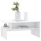 vidaXL Mesa de centro contrachapada blanco brillante 90x60x42,5 cm vidaXL Mesa de centro contrachapada blanco brillante 90x60x42,5 cm