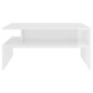 vidaXL Mesa de centro contrachapada blanco brillante 90x60x42,5 cm vidaXL Mesa de centro contrachapada blanco brillante 90x60x42,5 cm