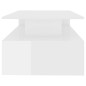 vidaXL Mesa de centro contrachapada blanco brillante 90x60x42,5 cm vidaXL Mesa de centro contrachapada blanco brillante 90x60x42,5 cm