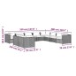 vidaXL Set de muebles de jardín 10 pzas cojines ratán sintético negro vidaXL Set de muebles de jardín 10 pzas cojines ratán sintético negro