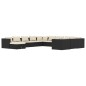 vidaXL Set de muebles de jardín 12 pzas cojines ratán sintético negro vidaXL Set de muebles de jardín 12 pzas cojines ratán sintético negro