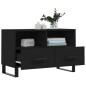 vidaXL Mueble para TV madera contrachapada negro 80x36x50 cm vidaXL Mueble para TV madera contrachapada negro 80x36x50 cm