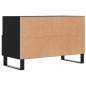 vidaXL Mueble para TV madera contrachapada negro 80x36x50 cm vidaXL Mueble para TV madera contrachapada negro 80x36x50 cm