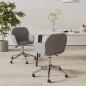vidaXL Sillas de comedor giratorias 2 unidades tela gris claro vidaXL Sillas de comedor giratorias 2 unidades tela gris claro