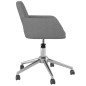 vidaXL Sillas de comedor giratorias 2 unidades tela gris claro vidaXL Sillas de comedor giratorias 2 unidades tela gris claro