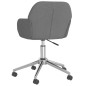 vidaXL Sillas de comedor giratorias 2 unidades tela gris claro vidaXL Sillas de comedor giratorias 2 unidades tela gris claro