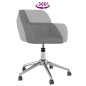 vidaXL Sillas de comedor giratorias 2 unidades tela gris claro vidaXL Sillas de comedor giratorias 2 unidades tela gris claro