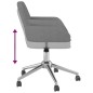 vidaXL Sillas de comedor giratorias 2 unidades tela gris claro vidaXL Sillas de comedor giratorias 2 unidades tela gris claro