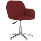 vidaXL Sillas de comedor giratorias 2 unidades tela rojo tinto vidaXL Sillas de comedor giratorias 2 unidades tela rojo tinto