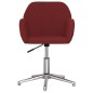 vidaXL Sillas de comedor giratorias 2 unidades tela rojo tinto vidaXL Sillas de comedor giratorias 2 unidades tela rojo tinto