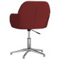 vidaXL Sillas de comedor giratorias 2 unidades tela rojo tinto vidaXL Sillas de comedor giratorias 2 unidades tela rojo tinto