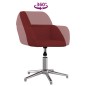 vidaXL Sillas de comedor giratorias 2 unidades tela rojo tinto vidaXL Sillas de comedor giratorias 2 unidades tela rojo tinto