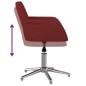 vidaXL Sillas de comedor giratorias 2 unidades tela rojo tinto vidaXL Sillas de comedor giratorias 2 unidades tela rojo tinto